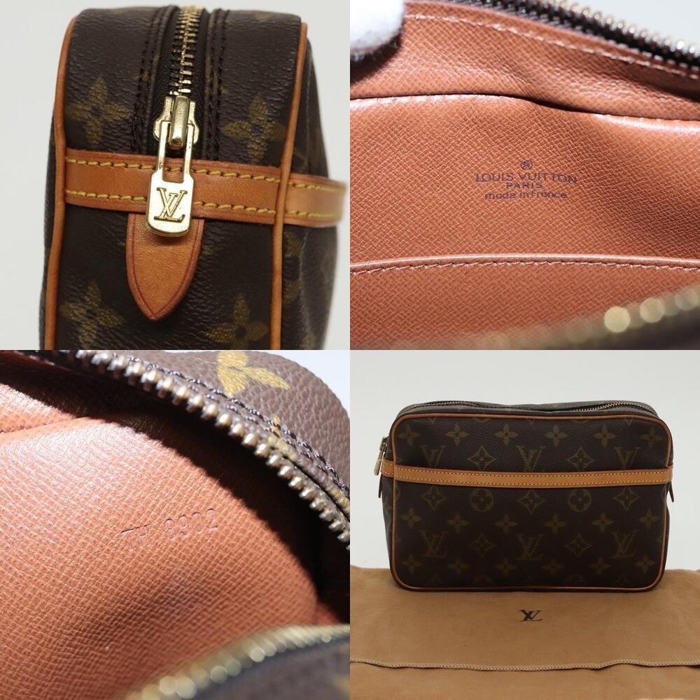Louis Vuitton Monogram Compiegne 23 Clutch Bag Brown - Picture 13 of 13